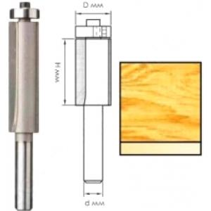 Фреза для окантовки с нижним подшипником 10x50x8мм, ИНТЕРСКОЛ, 2109505001001
