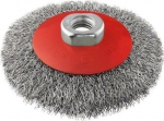 Щетка коническая М14 0.35X115мм, ВИТАЯ СТАЛЬ, BOSCH, 2608622101